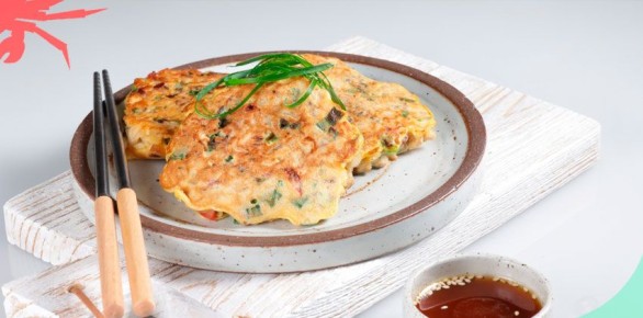 Вкусные корейские оладьи с тунцом: просто и быстро