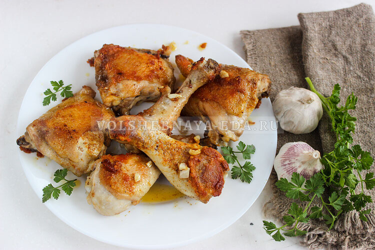 Как приготовить идеальную жареную курицу с ароматом чеснока