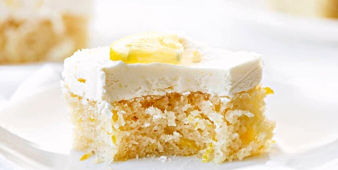 Необычный лимонный торт без молока и яиц: Рецепт Crazy Cake