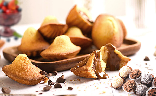 Необычные мадленки с ореховой начинкой: лакомство для гурманов