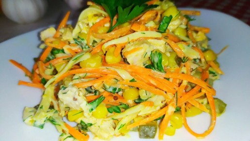 Салат «Обжорка» с курицей: вкусный и сытный выбор для любого стола
