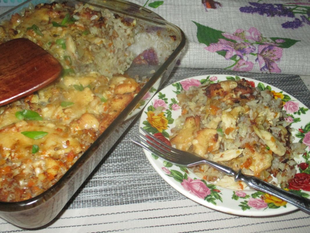 Сытная запеканка с курицей и крупами: идеальное уютное блюдо для всей семьи